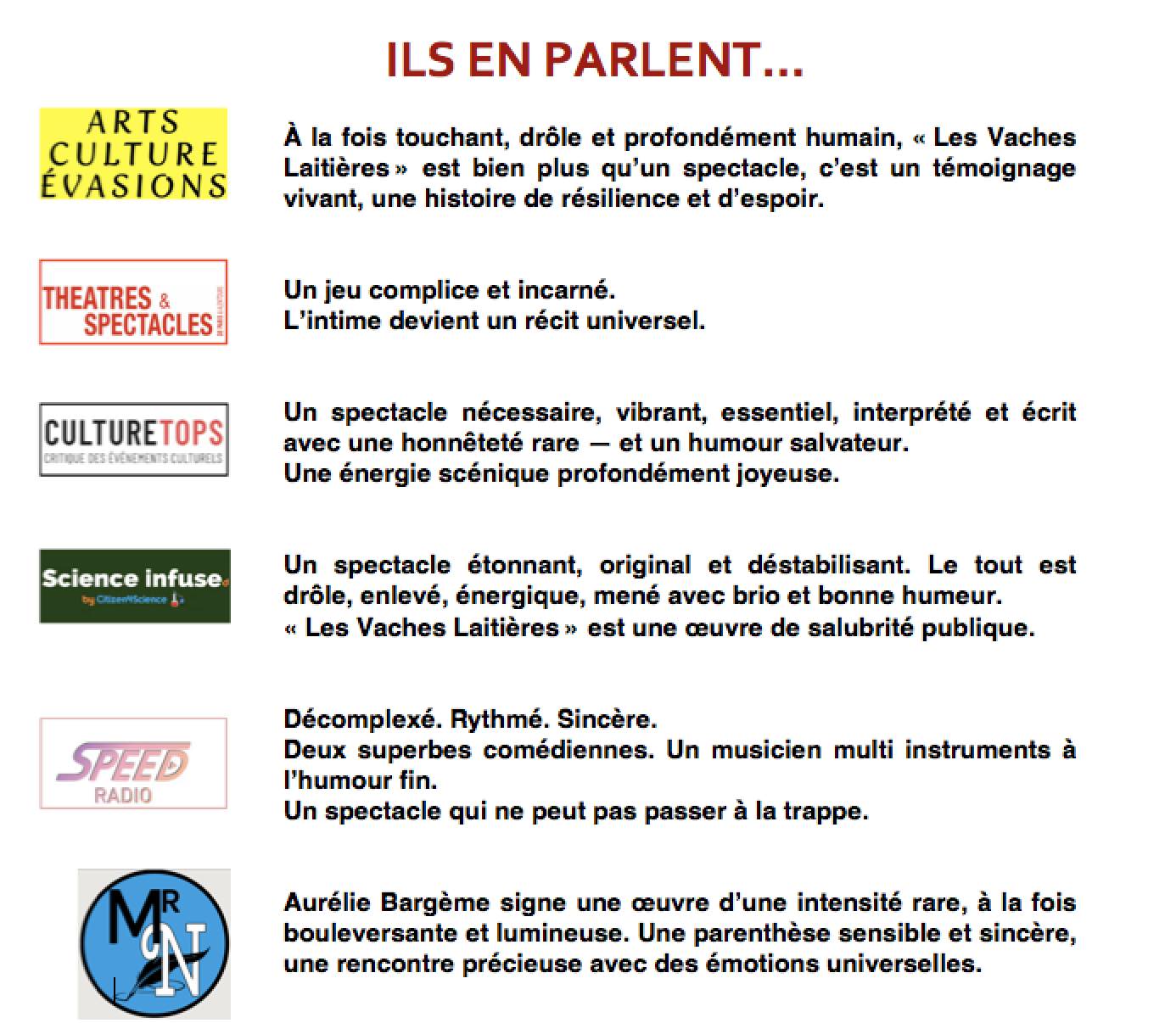 critiques presse vaches laitières